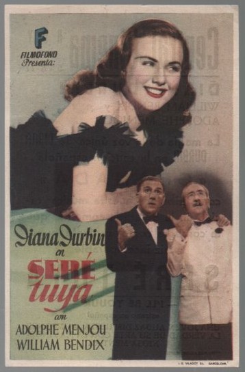 PROGRAMA DE CINE: SERÉ TUYA