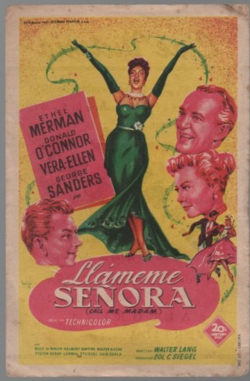 PROGRAMA DE CINE: LLÁMEME SEÑORA