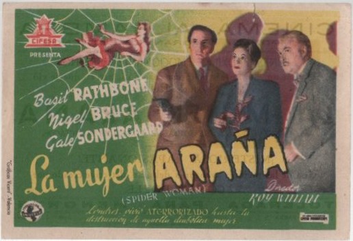 PROGRAMA DE CINE: LA MUJER ARAÑA