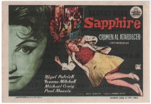 PROGRAMA DE CINE: SAPPHIRE. CRIMEN AL ATARDECER