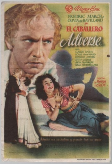 PROGRAMA DE CINE: EL CABALLERO ADVERSE