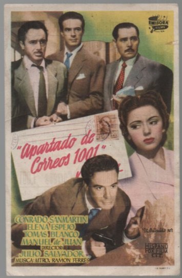 PROGRAMA DE CINE: APARTADO DE CORREOS 1001