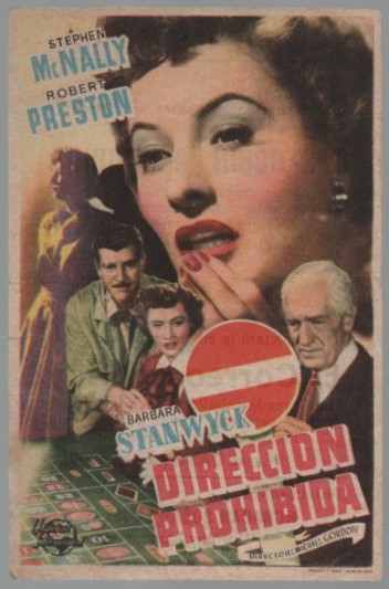 PROGRAMA DE CINE: DIRECCIÓN PROHIBIDA