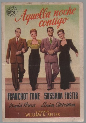 PROGRAMA DE CINE: AQUELLA NOCHE CONTIGO