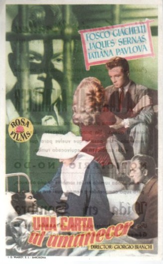 PROGRAMA DE CINE: UNA CARTA AL AMANECER