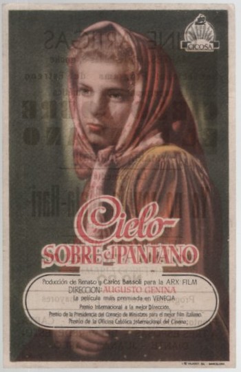 PROGRAMA DE CINE: CIELO SOBRE EL PANTANO