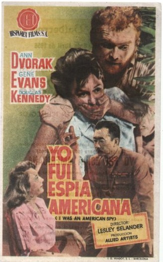 PROGRAMA DE CINE: YO FUI ESPIA AMERICANA