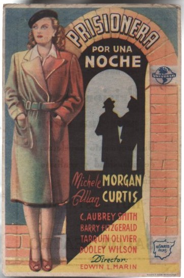 PROGRAMA DE CINE: PRISIONERA POR UNA NOCHE