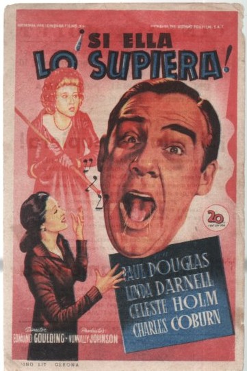 PROGRAMA DE CINE: ¡SI ELLA LO SUPIERA!