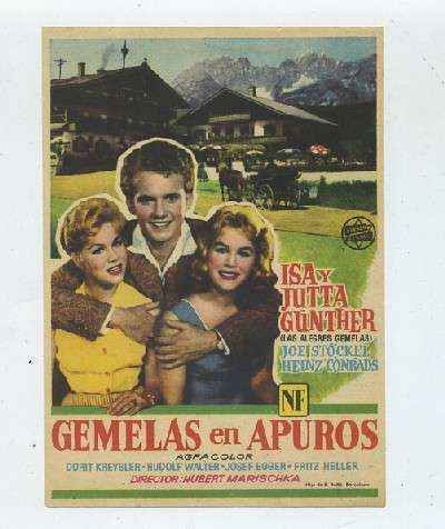 PROGRAMA DE CINE: GEMELAS EN APUROS