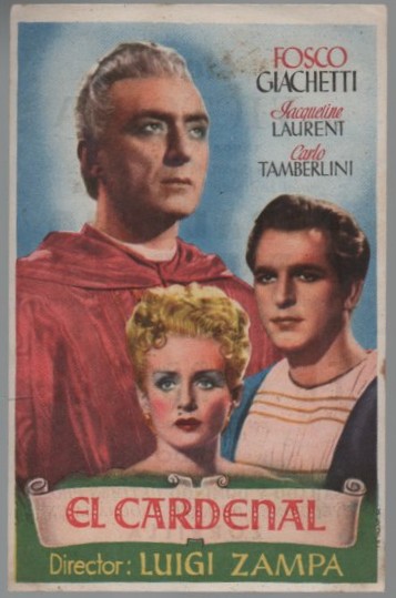 PROGRAMA DE CINE: EL CARDENAL