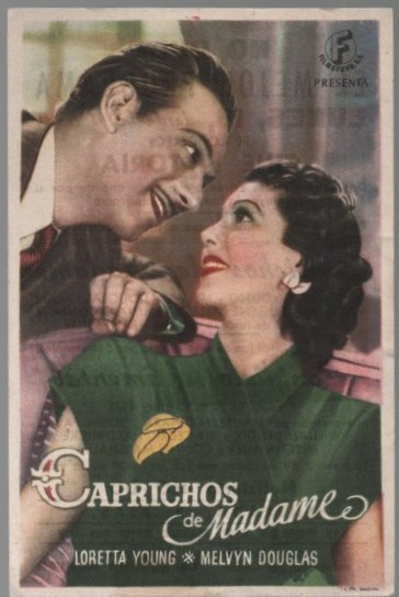PROGRAMA DE CINE: CAPRICHOS DE MADAME