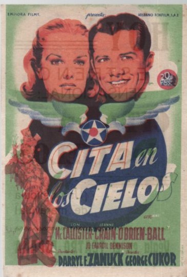 PROGRAMA DE CINE: CITA EN LOS CIELOS