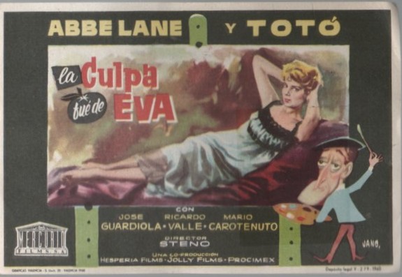 PROGRAMA DE CINE: LA CULPA FUE DE EVA