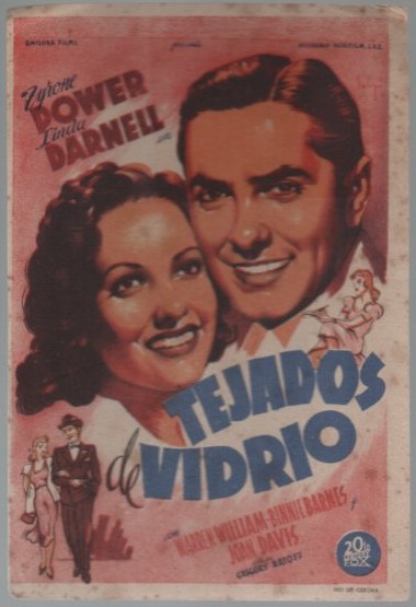 PROGRAMA DE CINE: TEJADOS DE VIDRIO