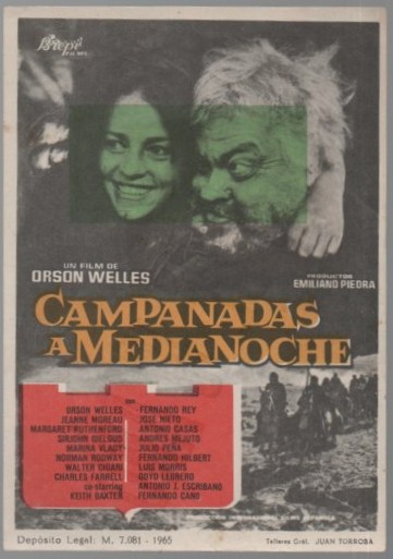 PROGRAMA DE CINE: CAMPANADAS A MEDIANOCHE