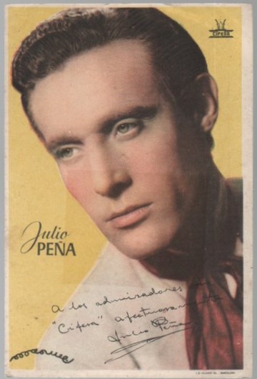 PROGRAMA DE CINE: JULIO PEÑA