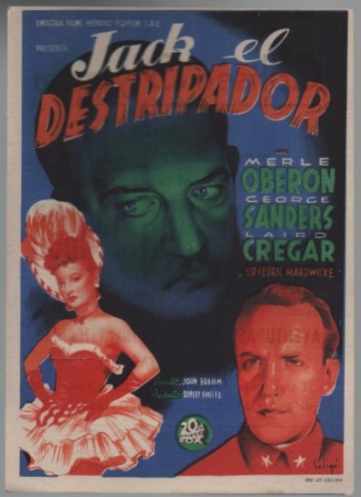 PROGRAMA DE CINE: JACK EL DESTRIPADOR