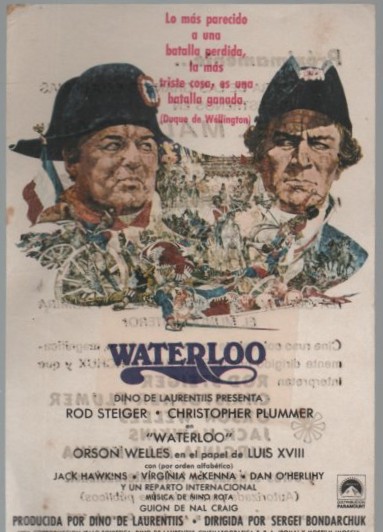PROGRAMA DE CINE: WATERLOO
