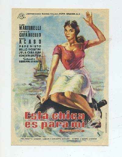PROGRAMA DE CINE: ESTA CHICA ES PARA MI