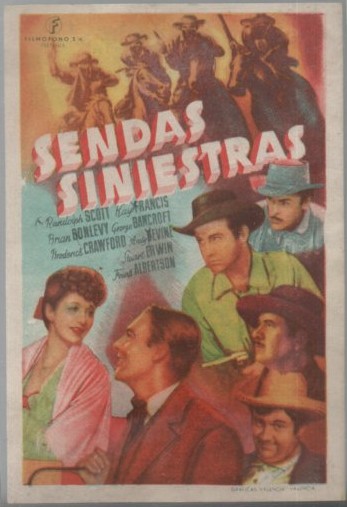 PROGRAMA DE CINE: SENDAS SINIESTRAS