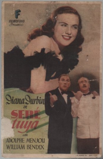 PROGRAMA DE CINE: SERÉ TUYA