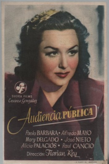 PROGRAMA DE CINE: AUDIENCIA PÚBLICA