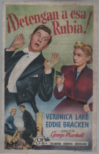 PROGRAMA DE CINE: ¡DETENGAN A ESA RUBIA!