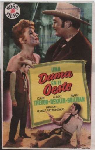 PROGRAMA DE CINE: UNA DAMA EN EL OESTE