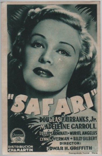 PROGRAMA DE CINE: SAFARI