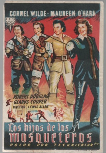 PROGRAMA DE CINE: LOS HIJOS DE LOS MOSQUETEROS