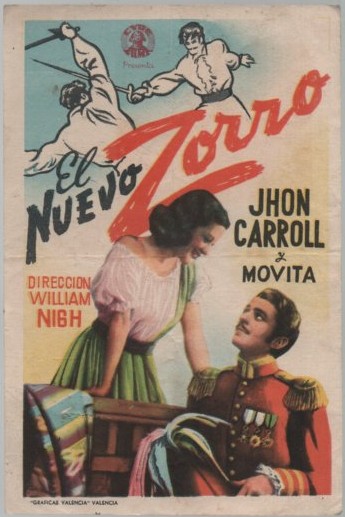 PROGRAMA DE CINE: EL NUEVO ZORRO