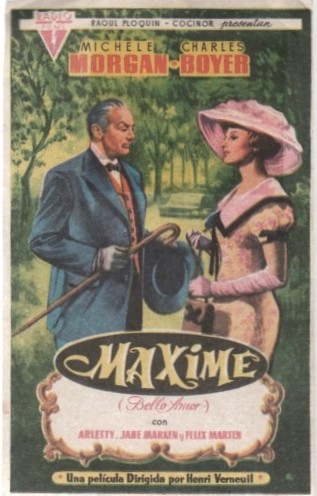 PROGRAMA DE CINE: MAXIME