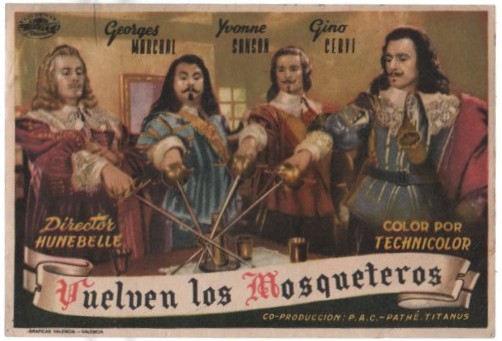 PROGRAMA DE CINE: VUELVEN LOS MOSQUETEROS