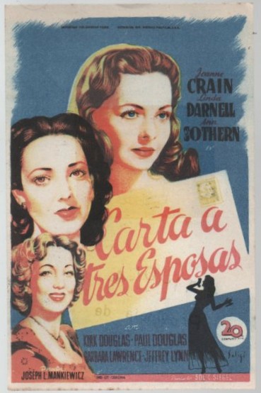 PROGRAMA DE CINE: CARTA A TRES ESPOSAS
