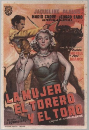 PROGRAMA DE CINE: LA MUJER EL TORERO Y EL TORO