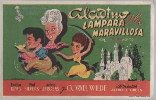 PROGRAMA DE CINE: ALADINO Y LA LAMPARA MARAVILLOSA