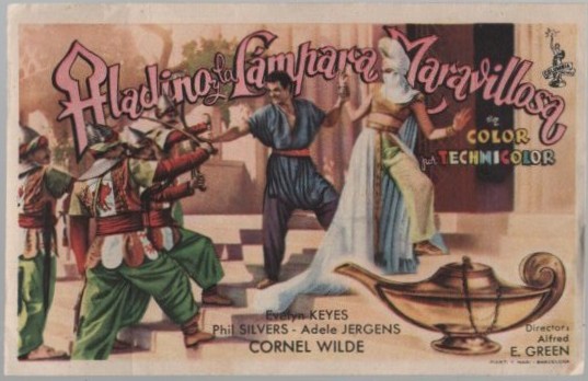 PROGRAMA DE CINE: ALADINO Y LA LAMPARA MARAVILLOSA