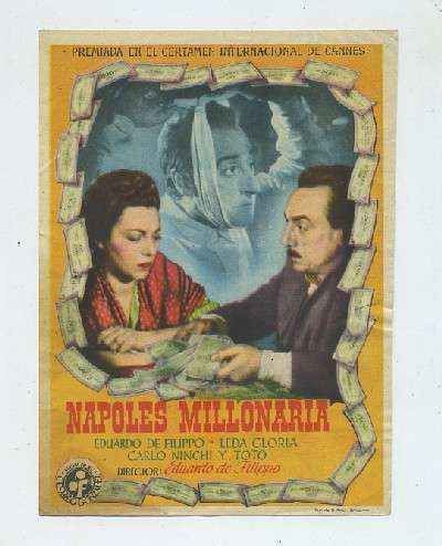 PROGRAMA DE CINE: NAPOLES MILLONARIA