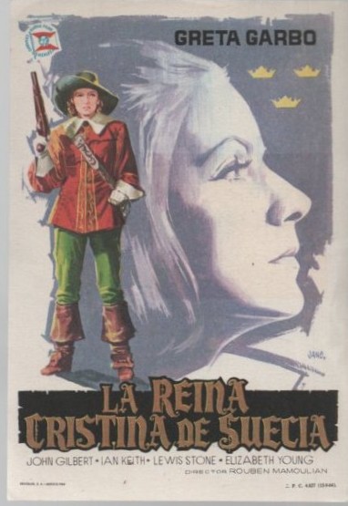 PROGRAMA DE CINE: LA REINA CRISTNA DE SUECIA