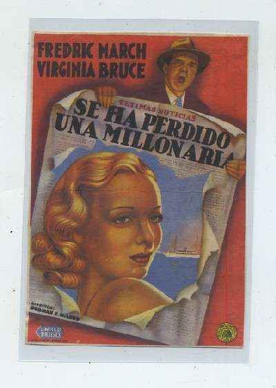 PROGRAMA DE CINE: SE HA PERDIDO UNA MILLONARIA