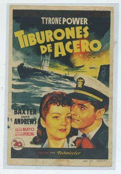 PROGRAMA DE CINE: TIBURONES DE ACERO