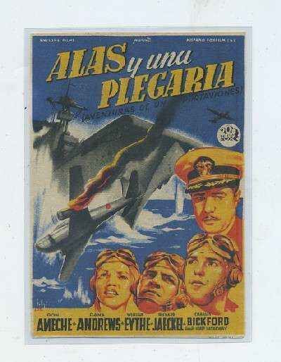 PROGRAMA DE CINE: ALAS Y UNA PLEGARIA