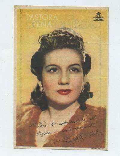 PROGRAMA DE CINE: PASTORA PEÑA