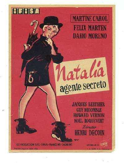 PROGRAMA DE CINE: NATALIA AGENTE SECRETO