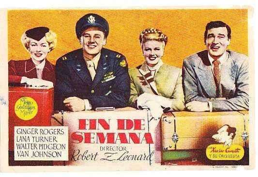 PROGRAMA DE CINE: FIN DE SEMANA