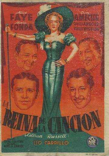 PROGRAMA DE CINE: REINA DE LA CANCION