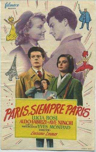 PROGRAMA DE CINE: PARIS, SIEMPRE PARIS