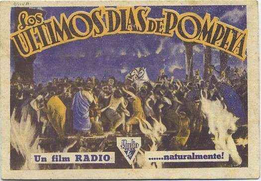 PROGRAMA DE CINE: LOS ULTIMOS DIAS DE POMPEYA