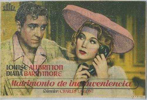 PROGRAMA DE CINE: MATRIMONIO DE INCONVENIENCIA